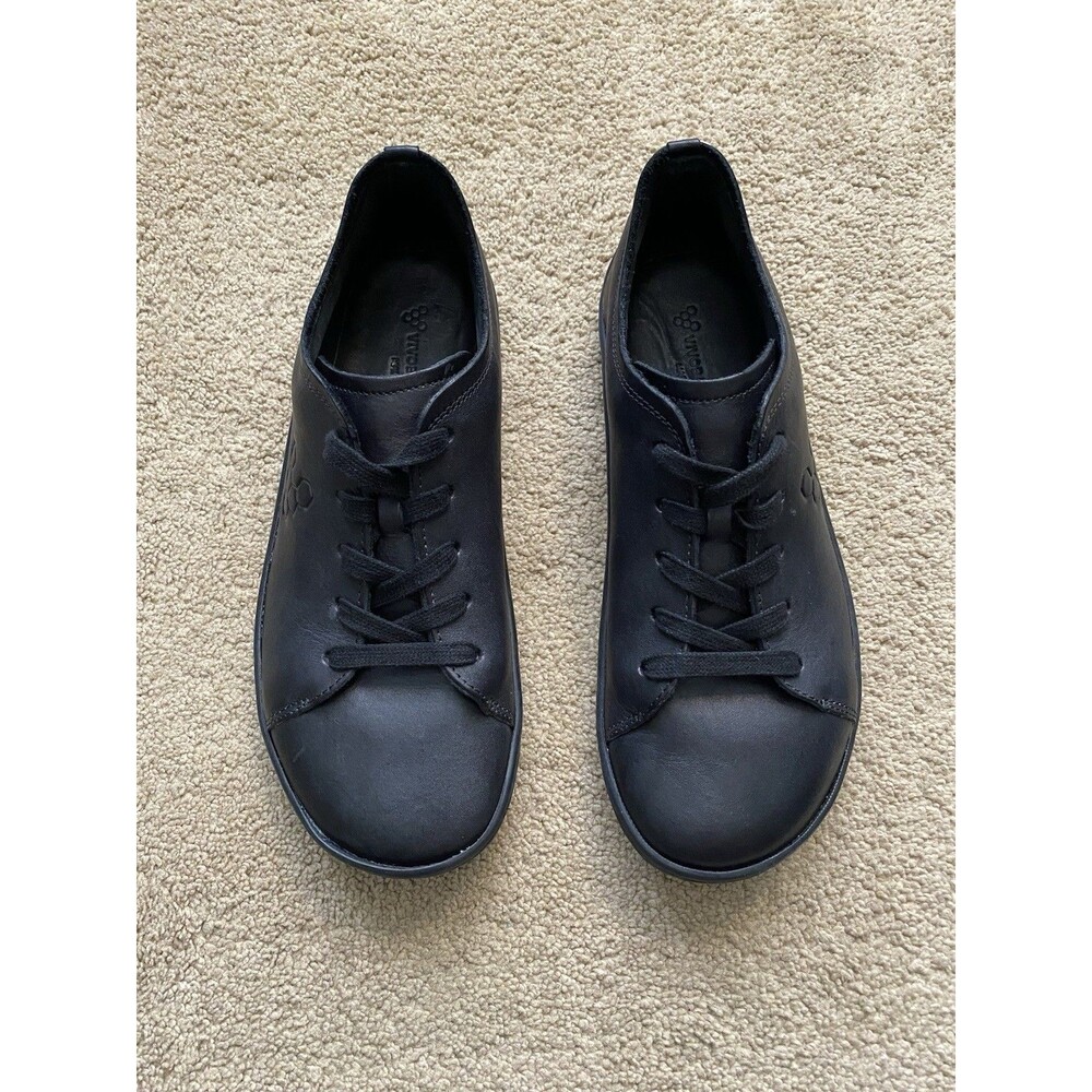 Vivobarefoot Addis Triple Black Leather Minimalist Sneakers Women’s 9/40L